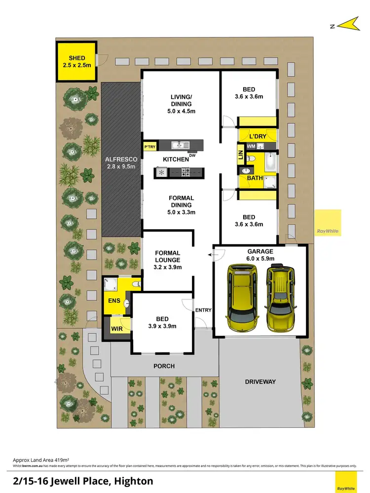 Floorplan of Homely townhouse listing, 2/15-16 Jewell Place, Highton VIC 3216