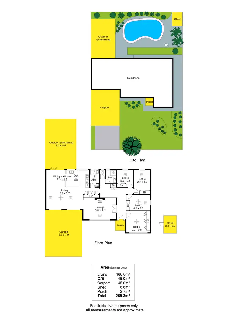 Floorplan of Homely house listing, 6 Doncaster Avenue, Novar Gardens SA 5040