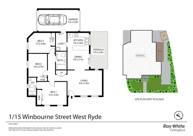 Floorplan of Homely villa listing, 1/15 Winbourne Street, West Ryde NSW 2114