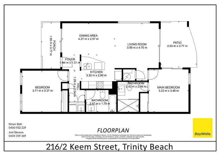 Floorplan of Homely unit listing, 216/2 Keem Street, Trinity Beach QLD 4879