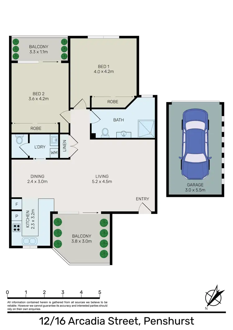 Floorplan of Homely unit listing, 12/16-18 Arcadia Street, Penshurst NSW 2222