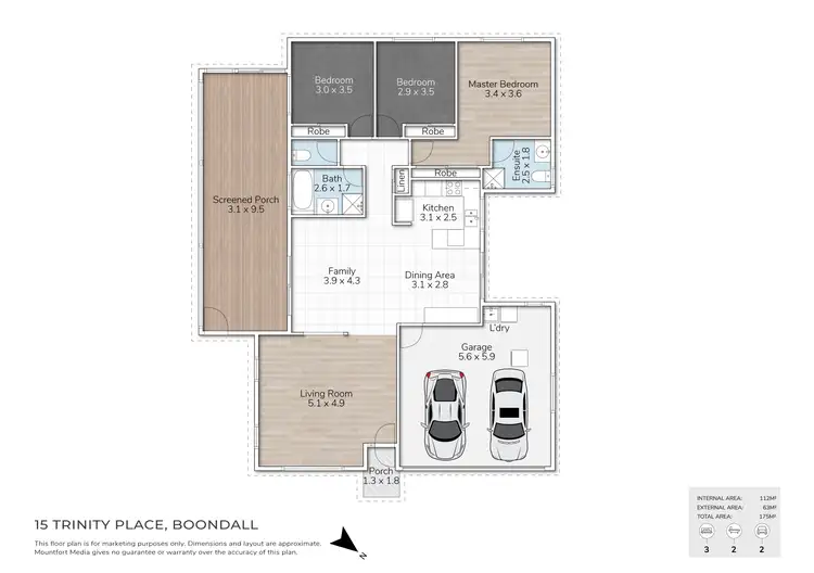 Floorplan of Homely house listing, 15 Trinity Place, Boondall QLD 4034