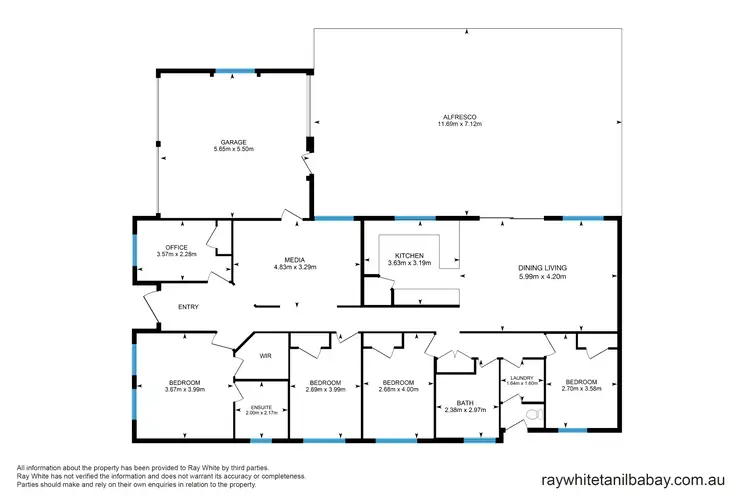 Floorplan of Homely house listing, 8 Stuarts Way, Tanilba Bay NSW 2319