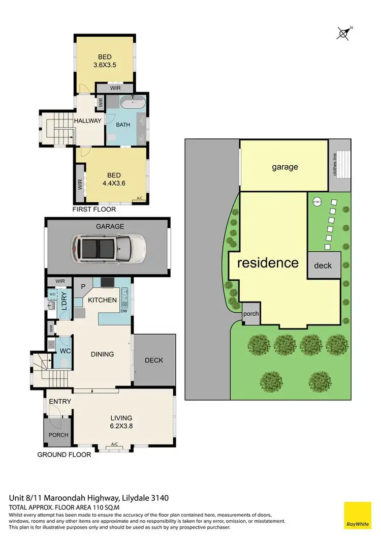 Floorplan of Homely townhouse listing, Unit 8, 11 Maroondah Highway, Lilydale VIC 3140
