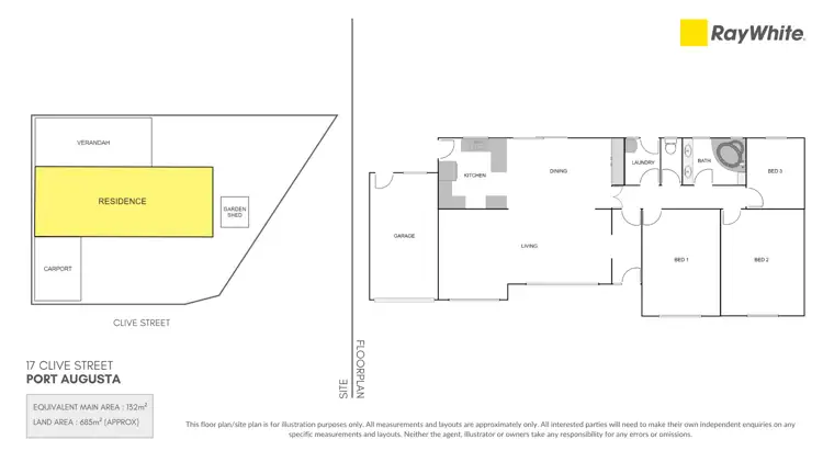 Floorplan of Homely house listing, 17 Clive Street, Port Augusta SA 5700