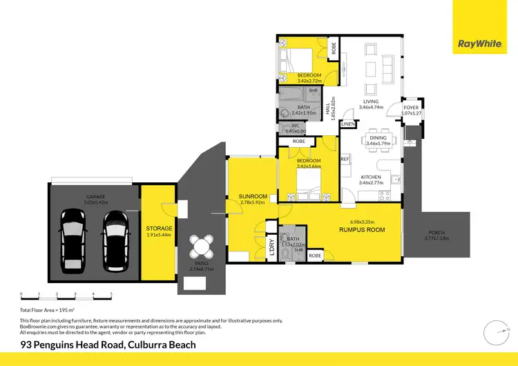 Floorplan of Homely house listing, 93 Penguins Head Road, Culburra Beach NSW 2540
