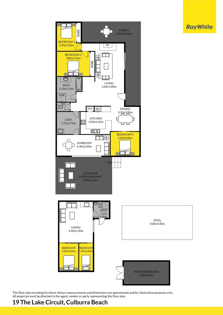 Floorplan of Homely house listing, 19 The Lake Circuit, Culburra Beach NSW 2540