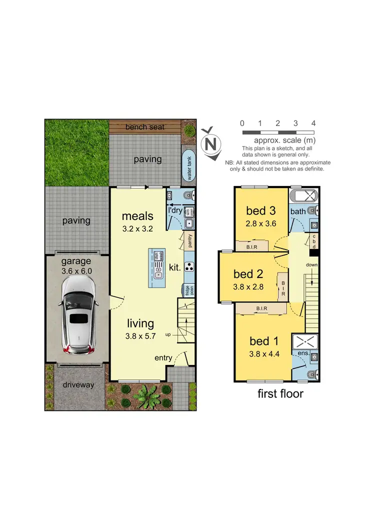 Floorplan of Homely townhouse listing, 6 Newlands Court, Mulgrave VIC 3170