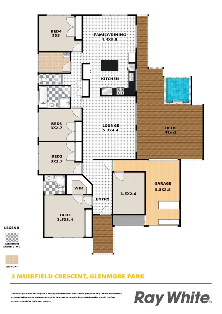Floorplan of Homely house listing, 3 Muirfield Crescent, Glenmore Park NSW 2745