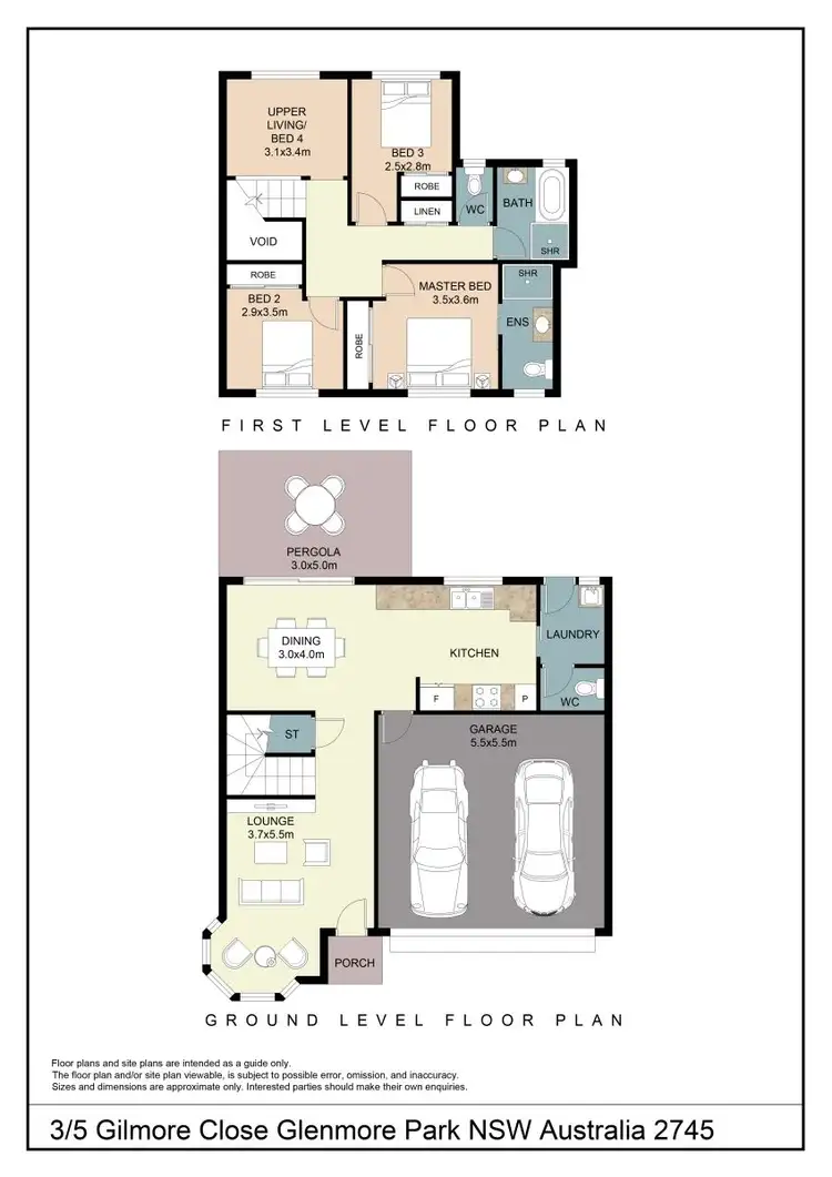 Floorplan of Homely house listing, 3/5 Gilmore Close, Glenmore Park NSW 2745