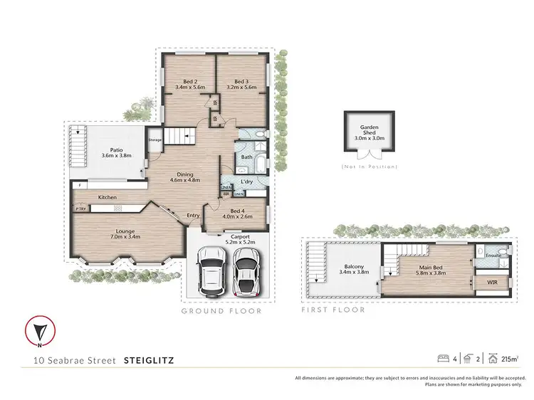 Floorplan of Homely house listing, 10 Seabrae Street, Steiglitz QLD 4207