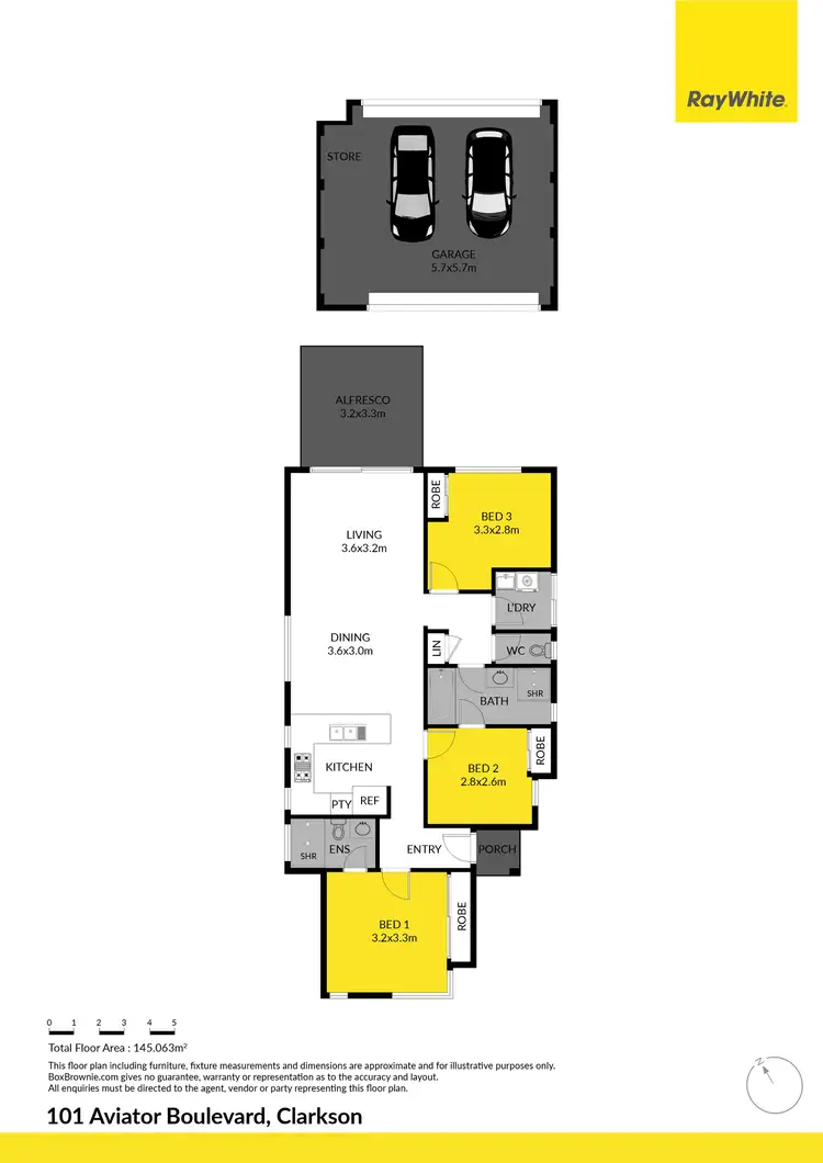 Floorplan of Homely house listing, 101 Aviator Boulevard, Clarkson WA 6030