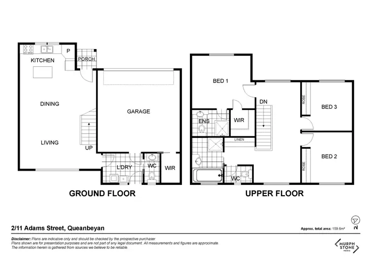 Floorplan of Homely townhouse listing, 2/11 Adams Street, Queanbeyan West NSW 2620