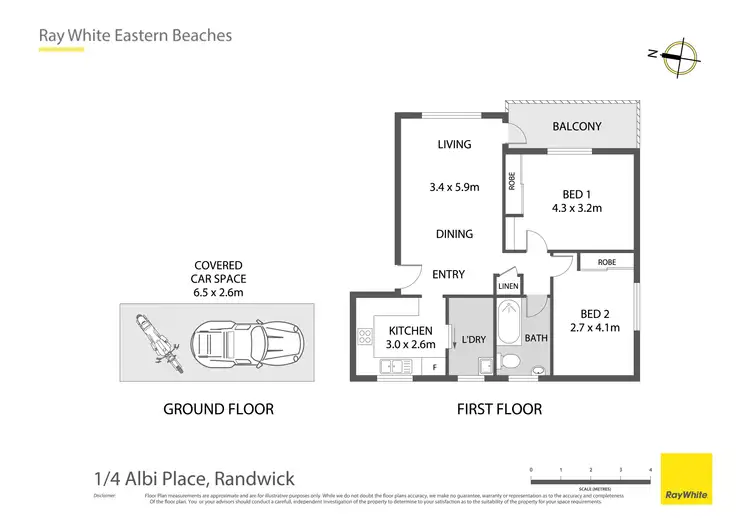 Floorplan of Homely apartment listing, 1/4 Albi Place, Randwick NSW 2031