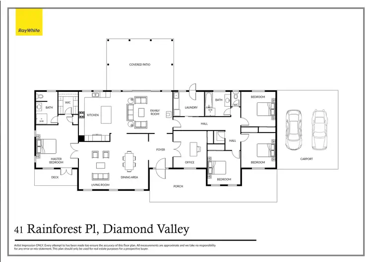 Floorplan of Homely house listing, 41 Rainforest Place, Diamond Valley QLD 4553