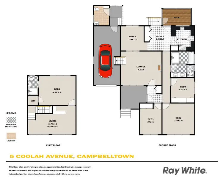 Floorplan of Homely house listing, 5 Coolah Avenue, Campbelltown NSW 2560