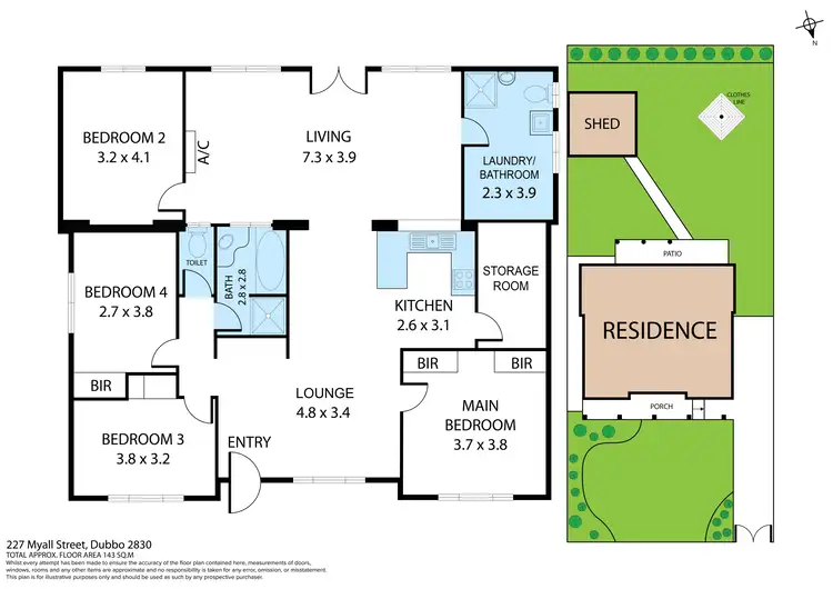 Floorplan of Homely house listing, 227 Myall Street, Dubbo NSW 2830