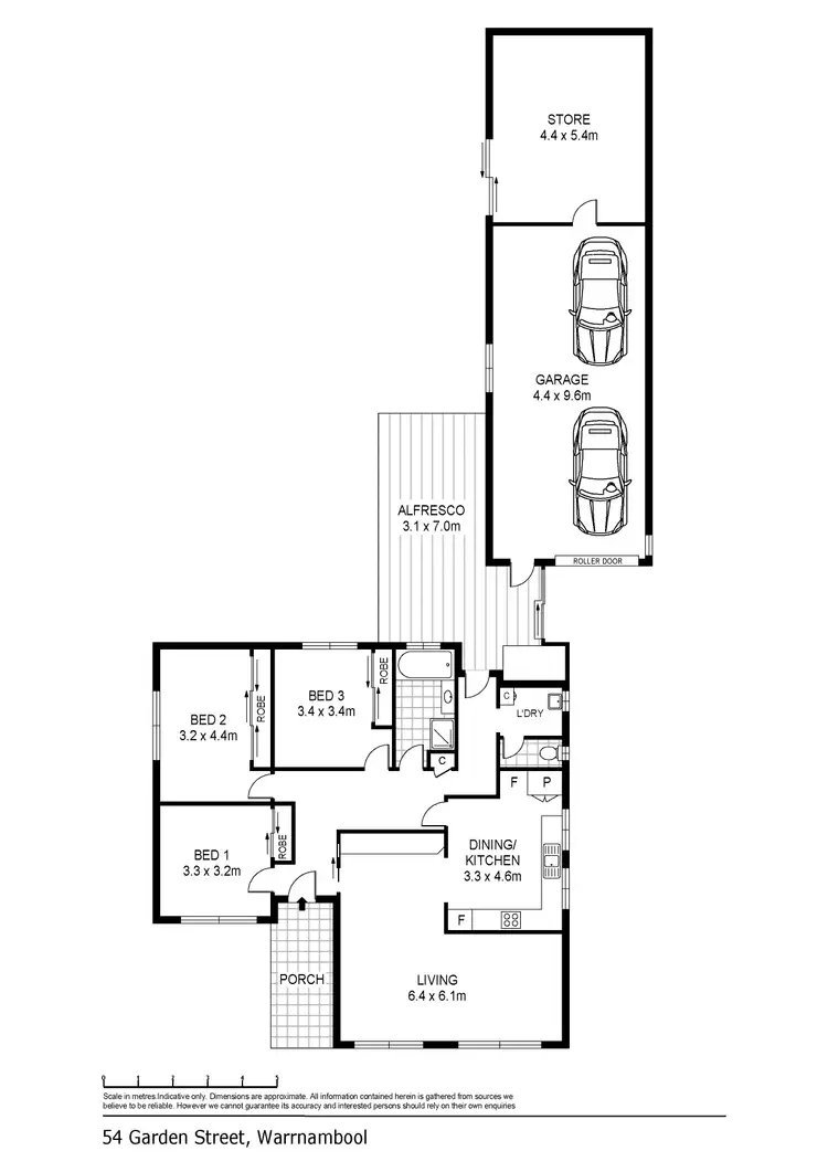 Floorplan of Homely house listing, 54 Garden Street, Warrnambool VIC 3280