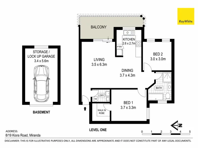 Floorplan of Homely apartment listing, 8/19-21 Kiora Road, Miranda NSW 2228