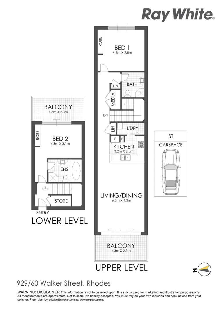 Floorplan of Homely apartment listing, 929/60 Walker Street, Rhodes NSW 2138