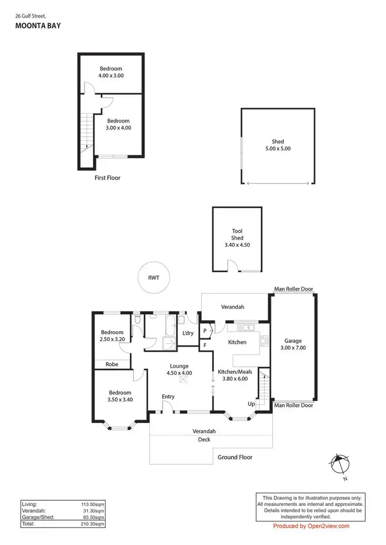 Floorplan of Homely house listing, 26 Gulf Street, Moonta Bay SA 5558