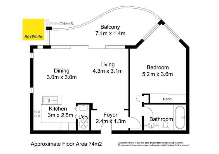 Floorplan of Homely apartment listing, 1801/24-26 Queensland Avenue, Broadbeach QLD 4218