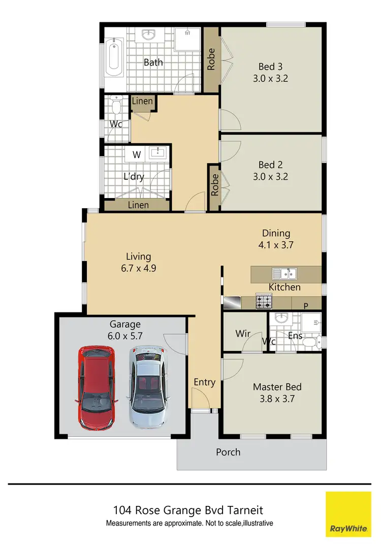 Floorplan of Homely house listing, 104 Rose Grange Boulevard, Tarneit VIC 3029