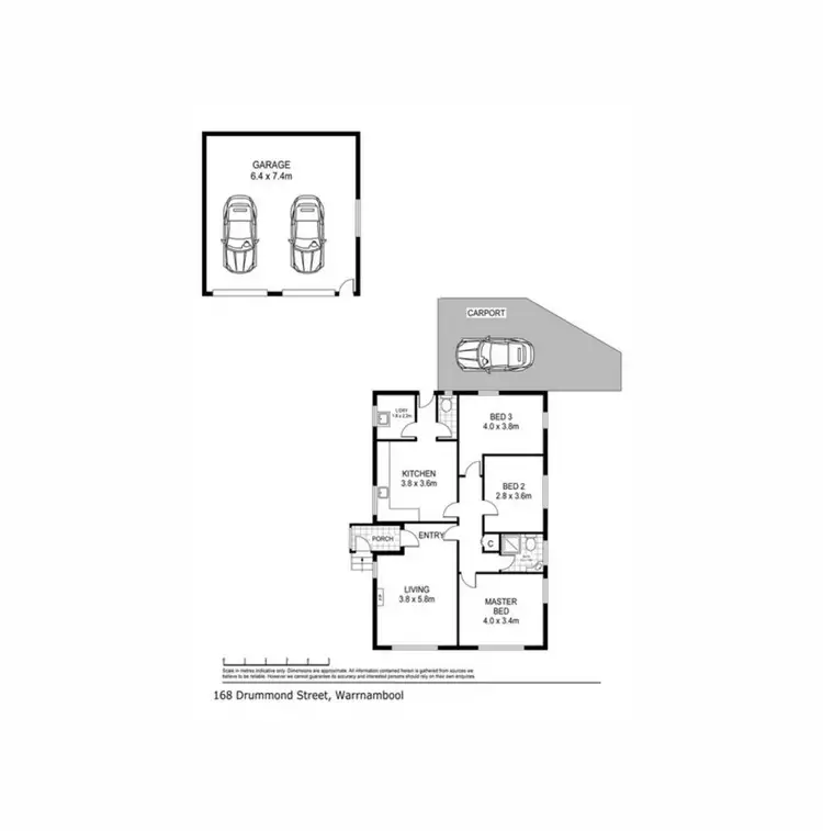 Floorplan of Homely house listing, 168 Drummond Street, Warrnambool VIC 3280
