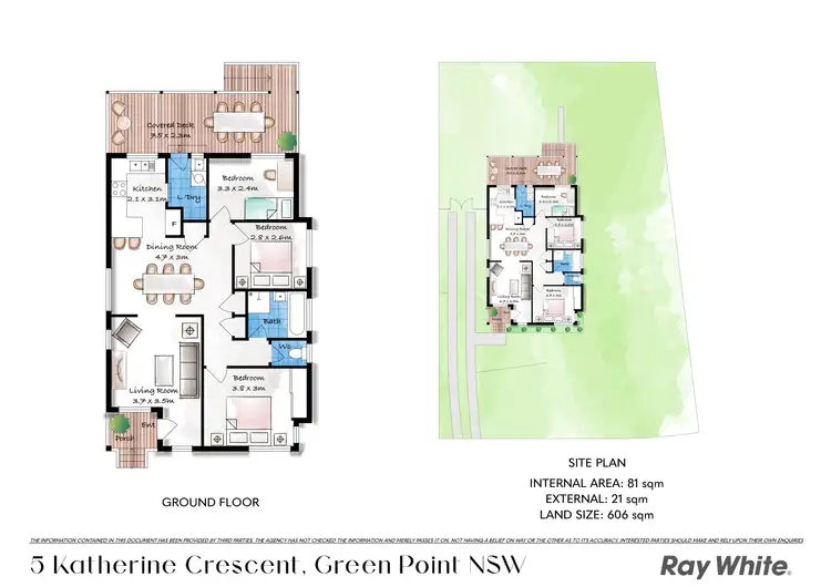 Floorplan of Homely house listing, 5 Katherine Crescent, Green Point NSW 2251