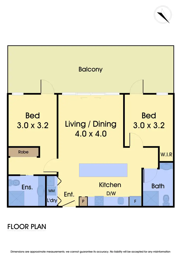 Floorplan of Homely apartment listing, 204/48 Oleander Drive, Mill Park VIC 3082