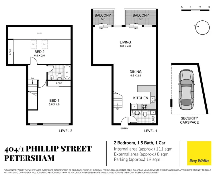 Floorplan of Homely apartment listing, 404/1 Phillip Street, Petersham NSW 2049