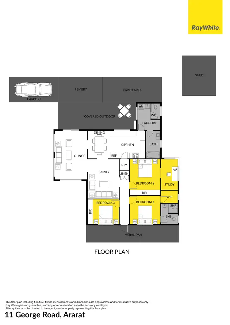 Floorplan of Homely house listing, 11 George Road, Ararat VIC 3377