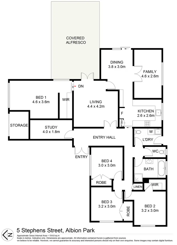 Floorplan of Homely house listing, 5 Stephens Street, Albion Park NSW 2527