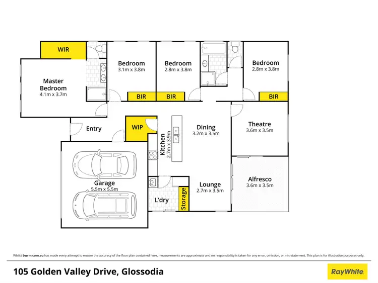 Floorplan of Homely house listing, 105 Golden Valley Drive, Glossodia NSW 2756