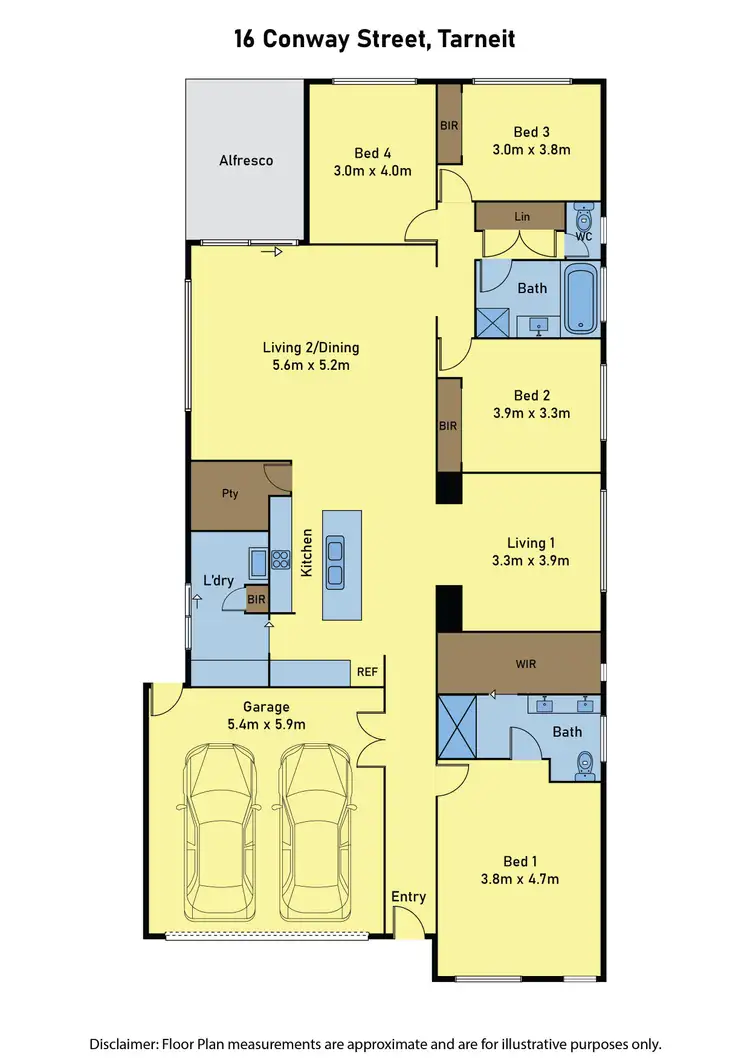 Floorplan of Homely house listing, 16 Conway Street, Tarneit VIC 3029