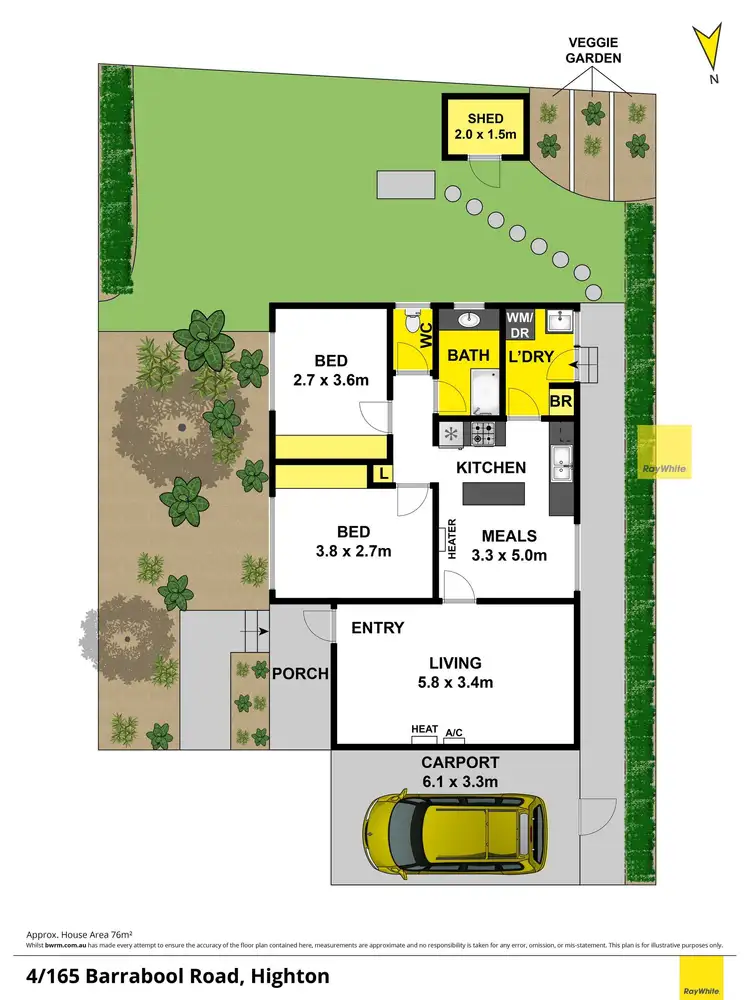 Floorplan of Homely unit listing, 4/165 Barrabool Road, Highton VIC 3216