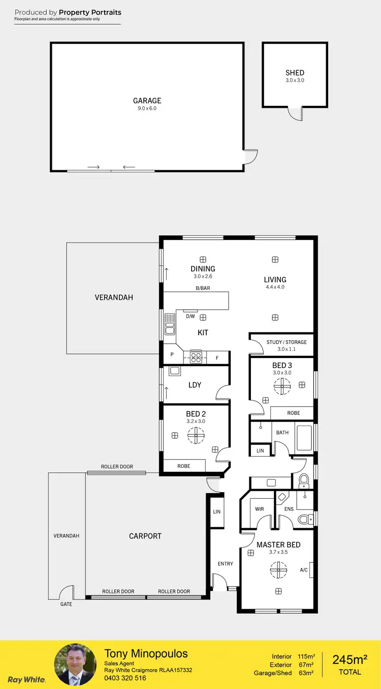 Floorplan of Homely house listing, 19 Vine Parade, Munno Para West SA 5115