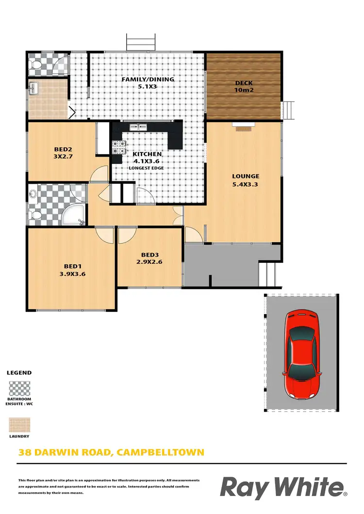 Floorplan of Homely house listing, 38 Darwin Road, Campbelltown NSW 2560
