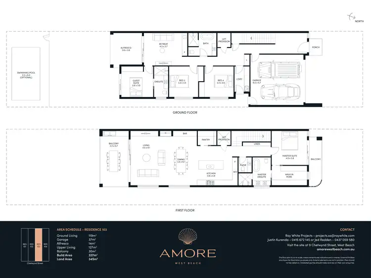 Floorplan of Homely house listing, Lot 103/9 Chetwynd Street, West Beach SA 5024