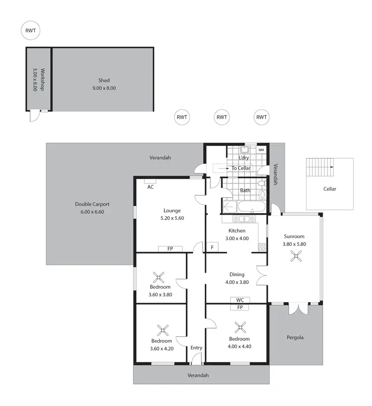 Floorplan of Homely house listing, 242 MacDonald Road, Armagh SA 5453
