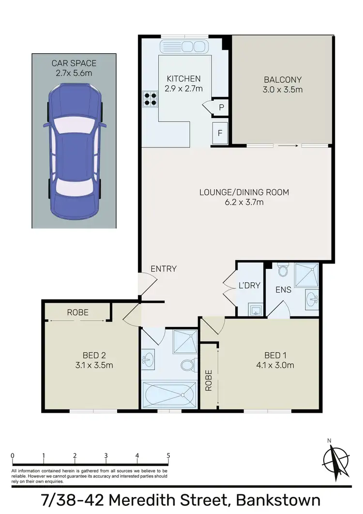 Floorplan of Homely unit listing, 7/38-42 Meredith Street, Bankstown NSW 2200