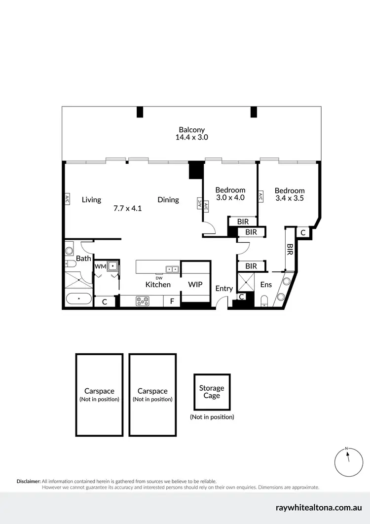Floorplan of Homely apartment listing, 203/8 Joseph Road, Footscray VIC 3011