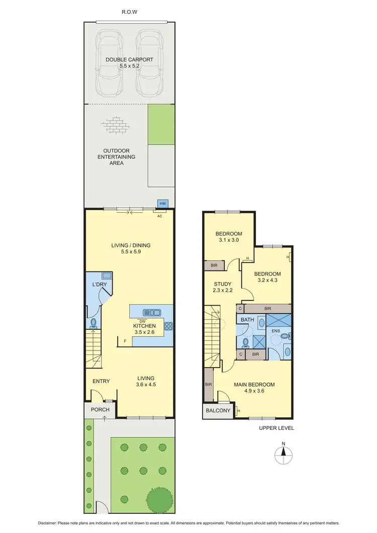 Floorplan of Homely townhouse listing, 175 Urquhart Street, Coburg VIC 3058