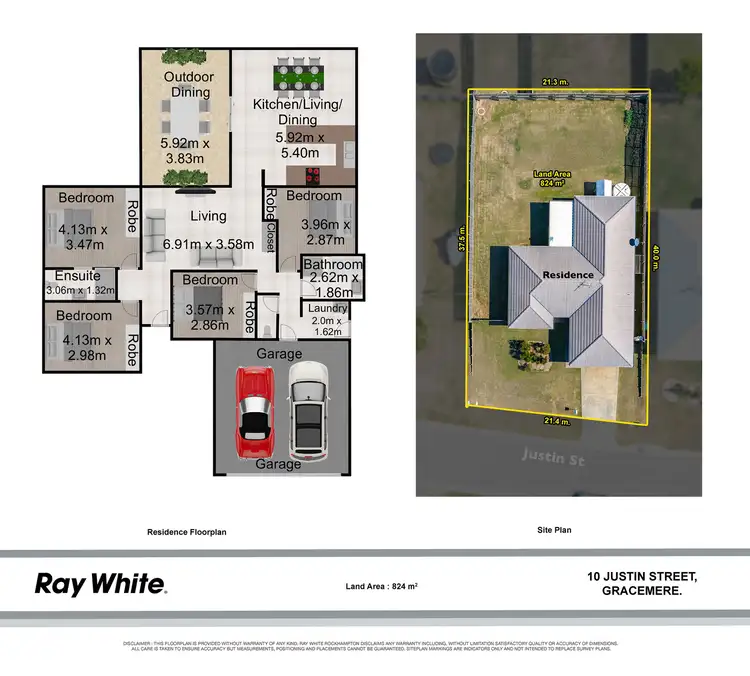 Floorplan of Homely house listing, 10 Justin Street, Gracemere QLD 4702