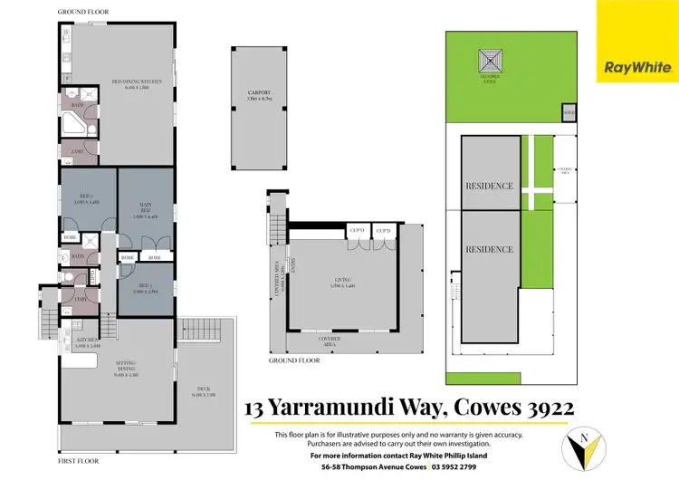 Floorplan of Homely house listing, 13 Yarramundi Way, Cowes VIC 3922
