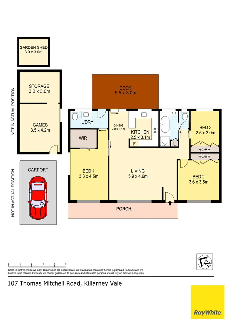 Floorplan of Homely house listing, 107 Thomas Mitchell Road, Killarney Vale NSW 2261