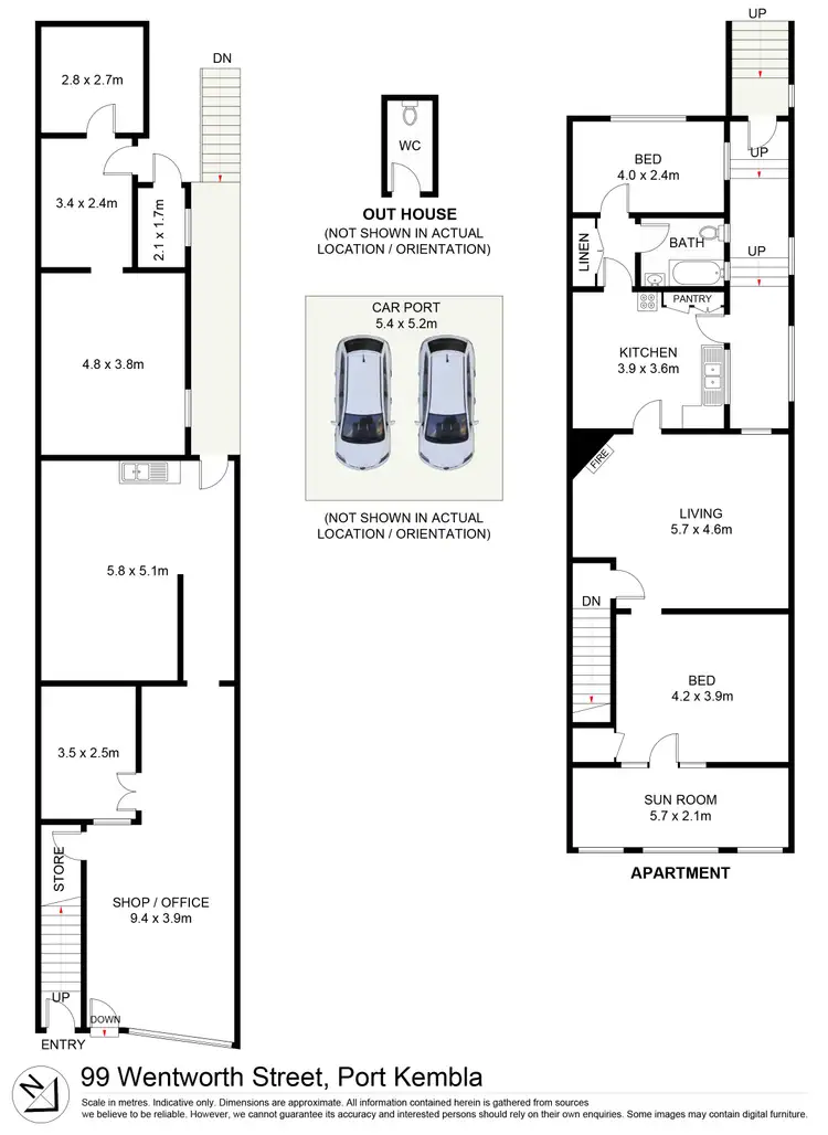 Floorplan of Homely other listing, 99 Wentworth Street, Port Kembla NSW 2505