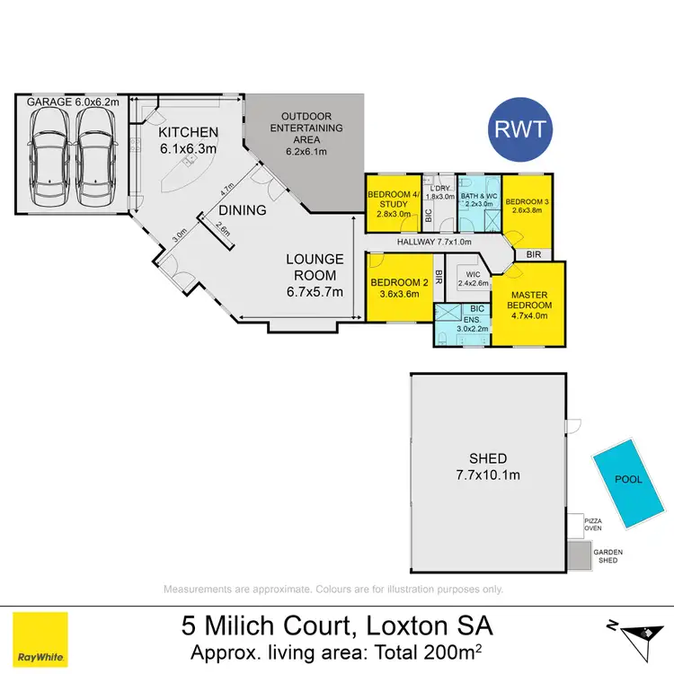 Floorplan of Homely house listing, 5 Milich Court, Loxton SA 5333