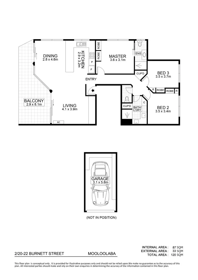 Floorplan of Homely unit listing, 2/20-22 Burnett Street, Mooloolaba QLD 4557