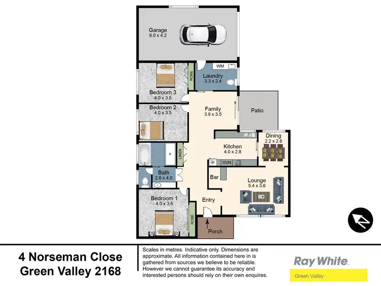 Floorplan of Homely house listing, 4 Norseman Close, Green Valley NSW 2168